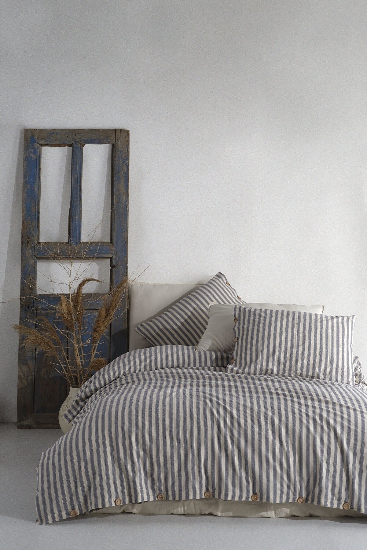 ست کاوری آبی راه راه نچرال