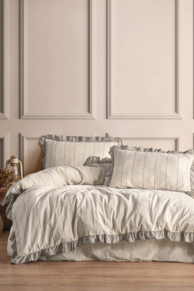 ست کاوری طوسی لبه دار نچرال