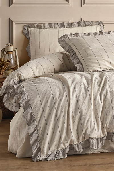 ست کاوری طوسی لبه دار نچرال