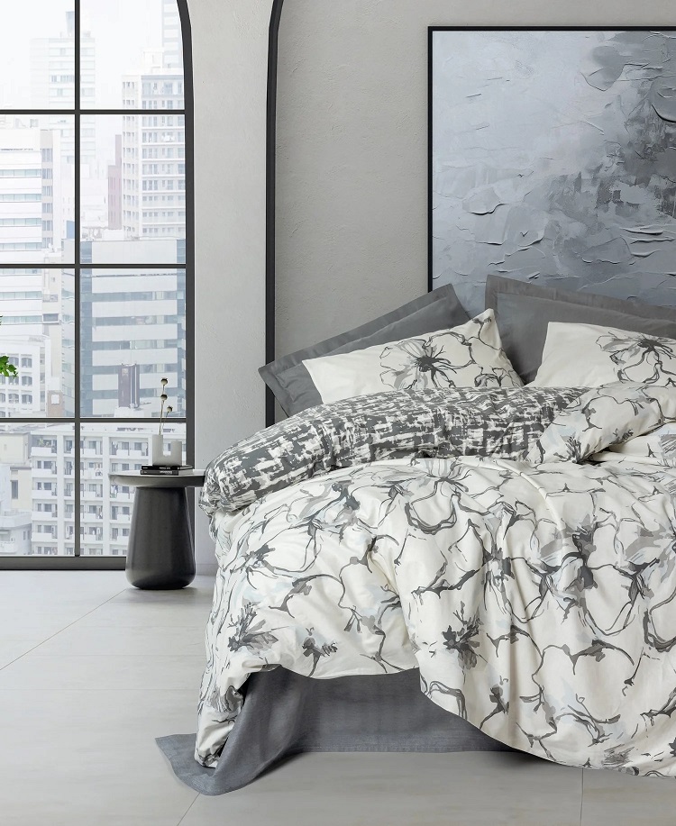 ست کاوری ذغالی کتان باکس