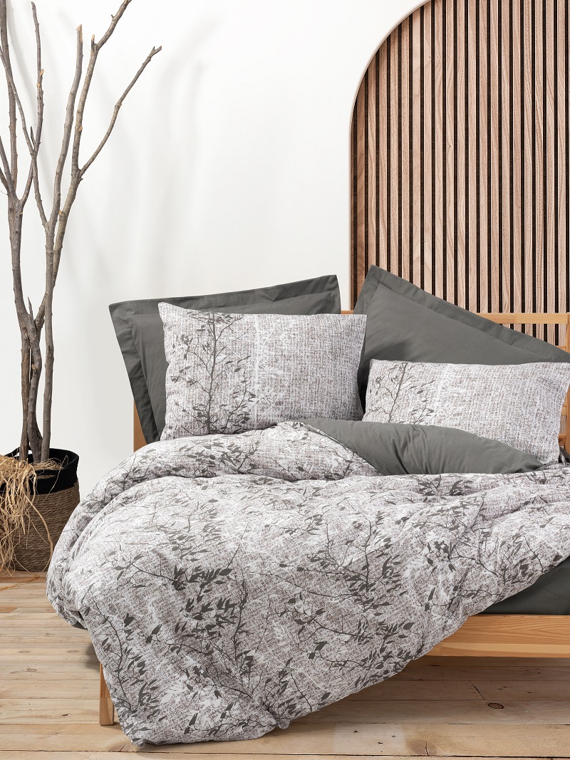 ست کاوری قهوه ای بژ کتان باکس