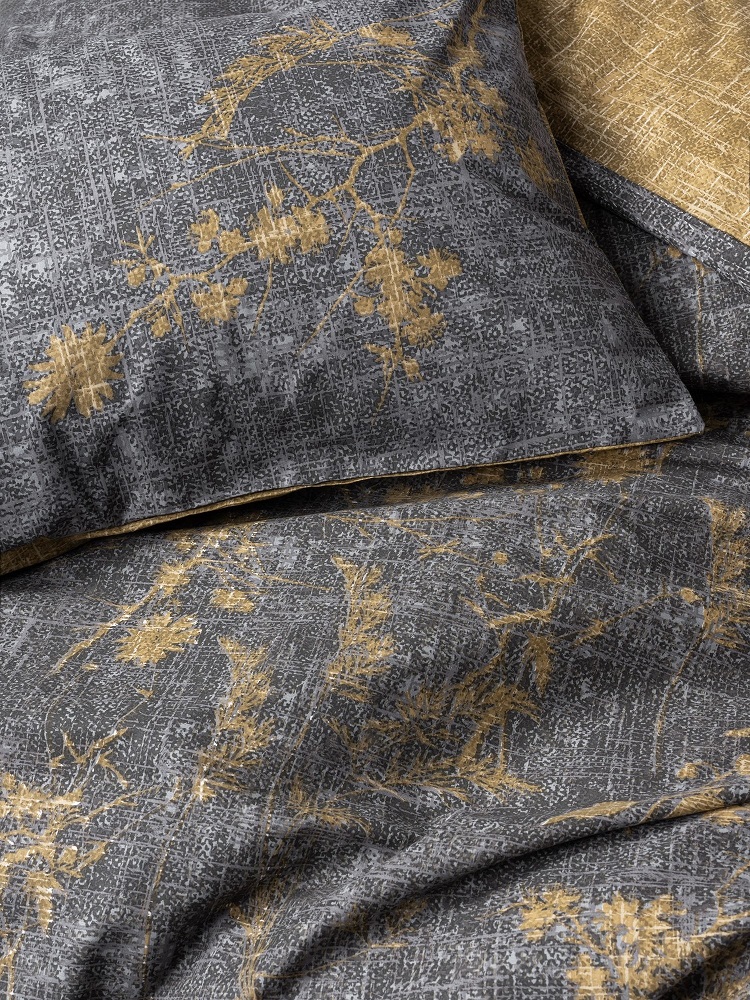 ست کاوری خردلی کتان باکس