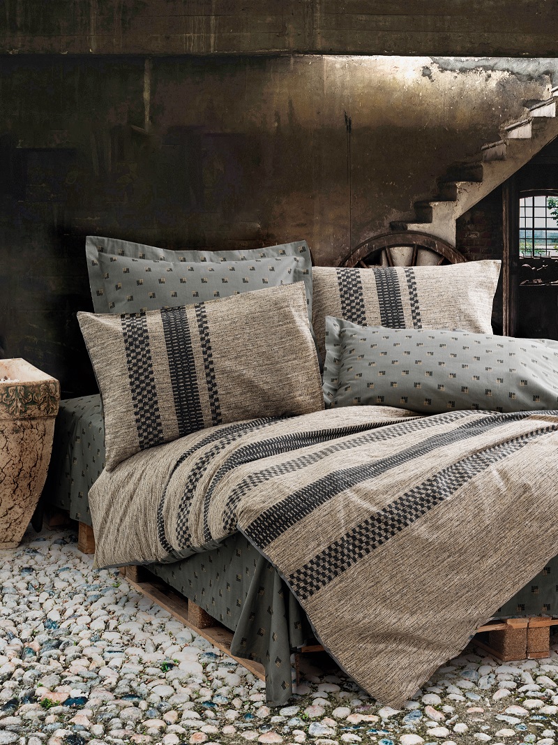 ست کاوری قهوه ای کتان باکس