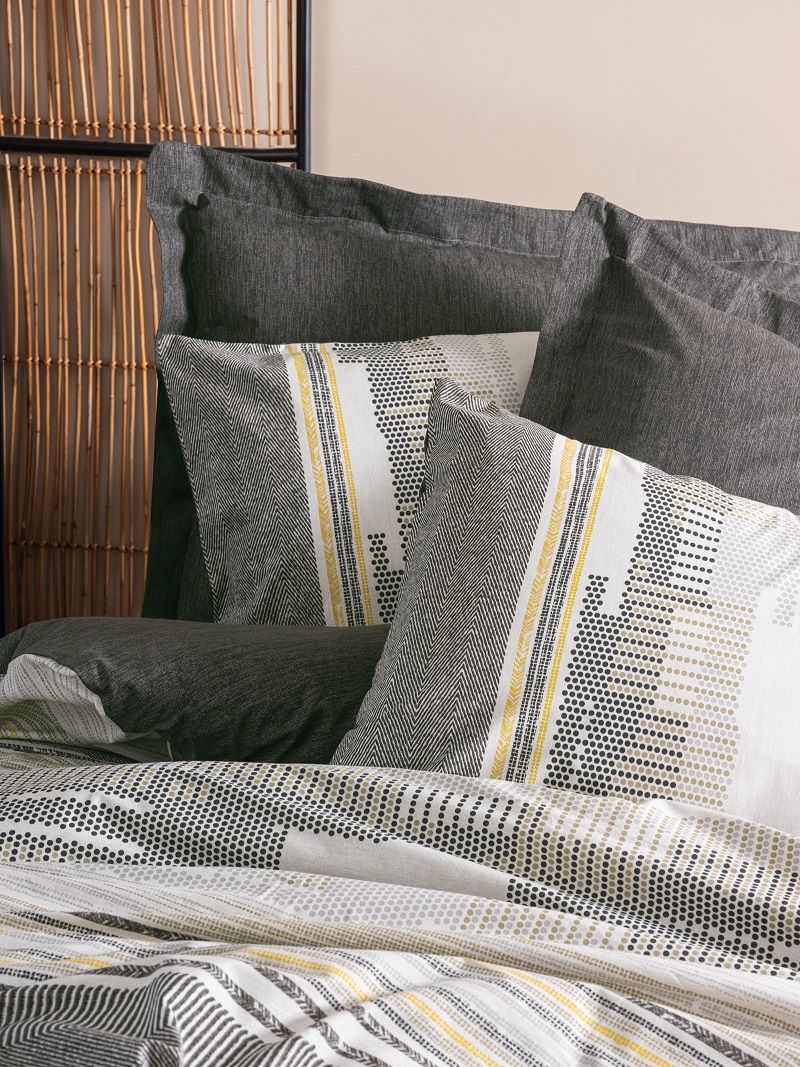 ست کاوری طوسی کتان باکس