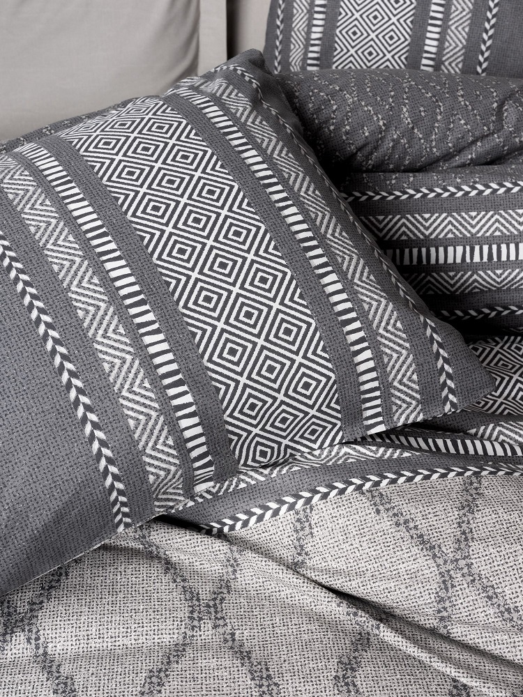 ست کاوری طوسی کتان باکس