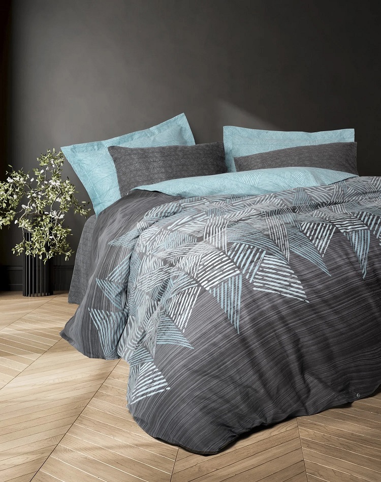 ست کاوری طوسی کتان باکس