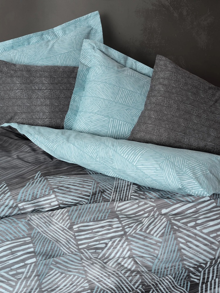 ست کاوری طوسی کتان باکس