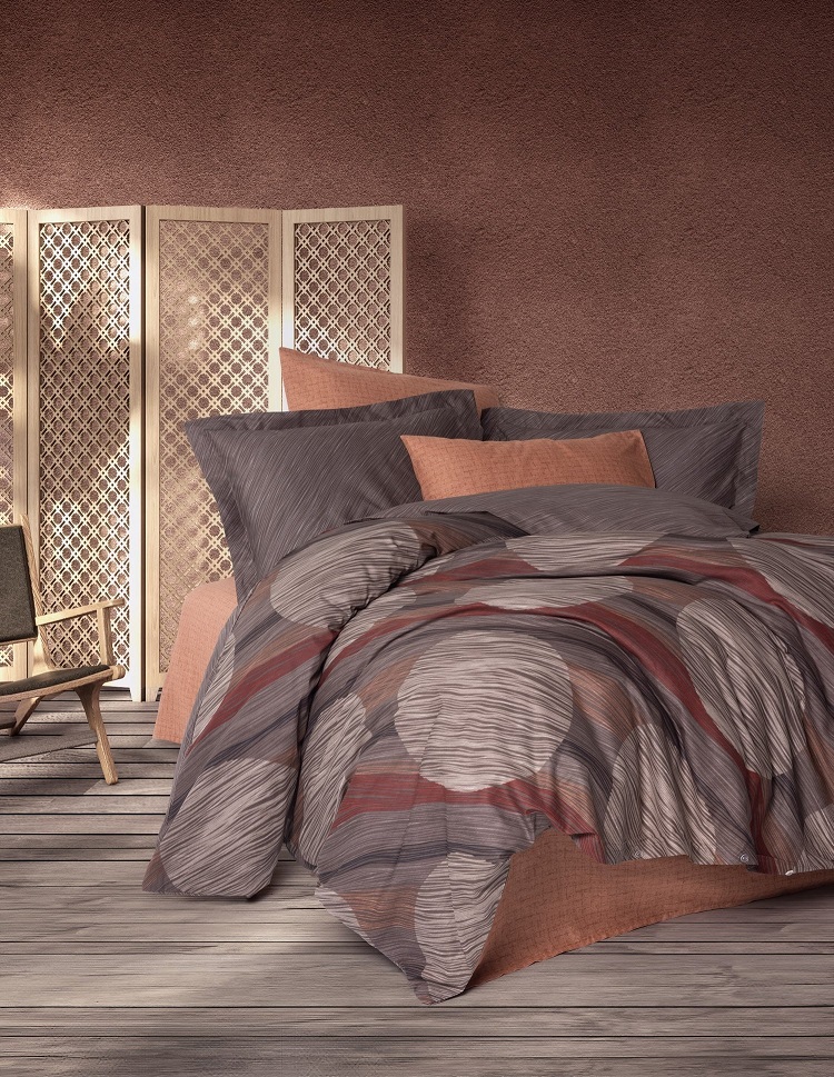 ست کاوری قهوه ای کتان باکس