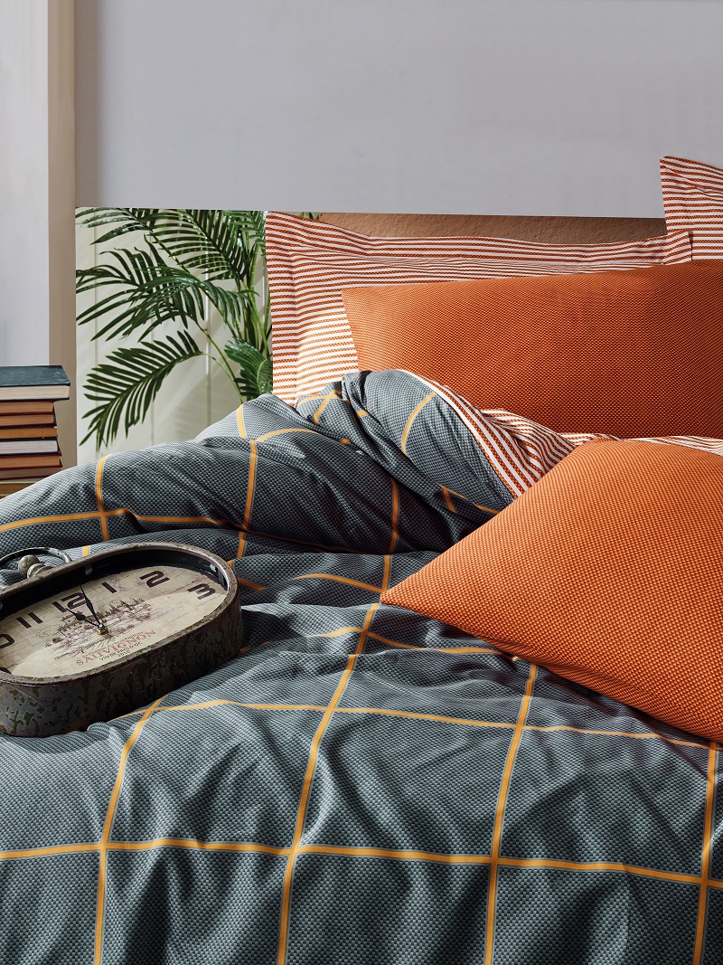 ست کاوری طوسی کتان باکس