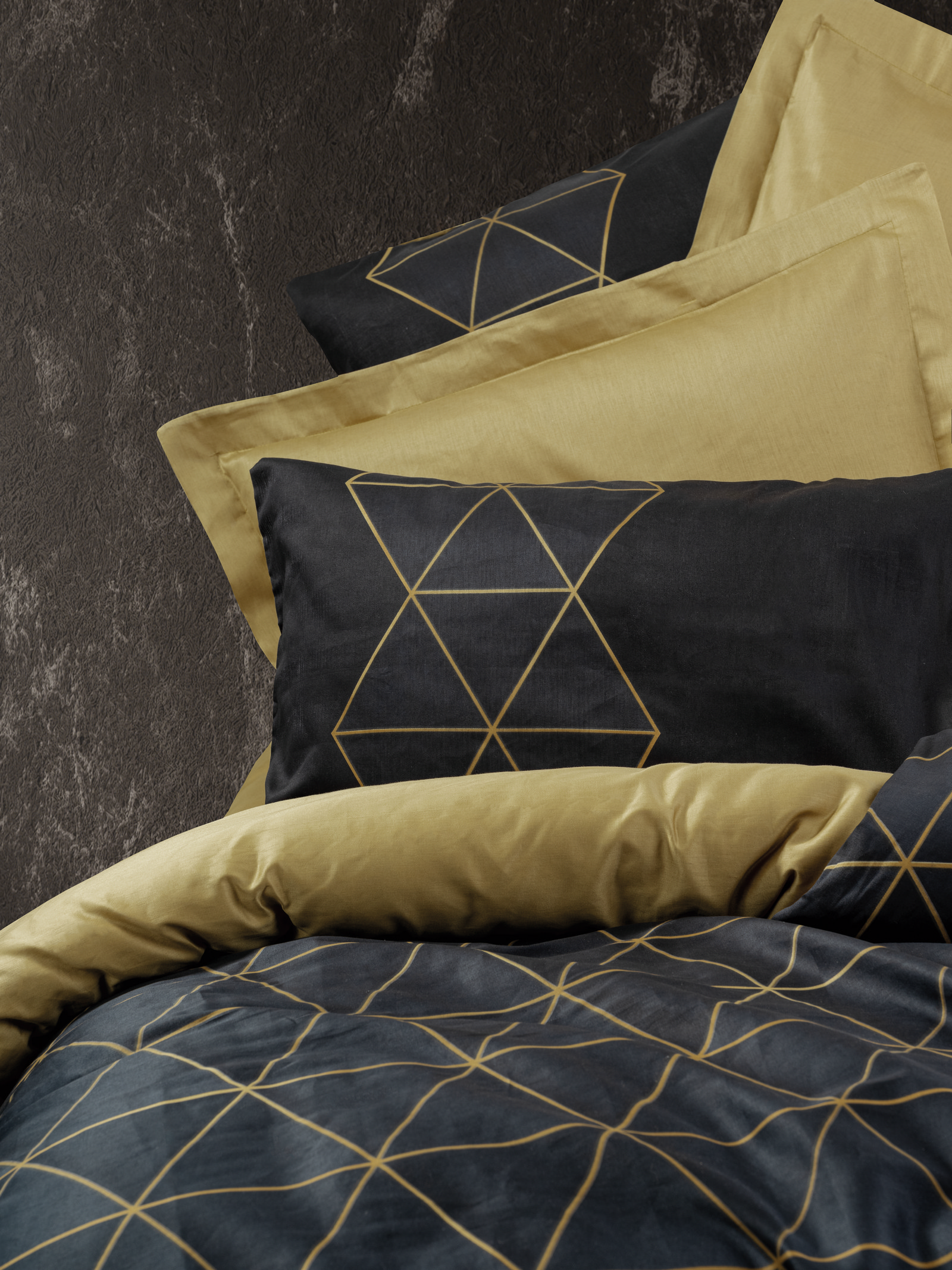 ست کاوری مشکی کتان باکس