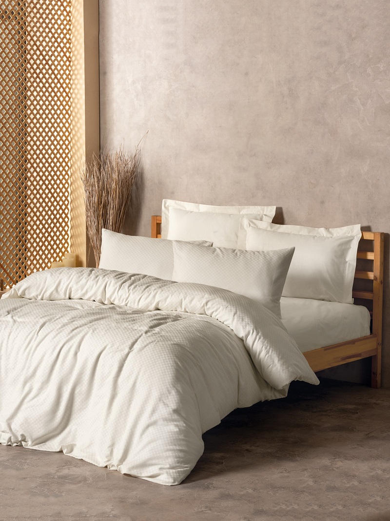 ست کاوری کرم کتان باکس