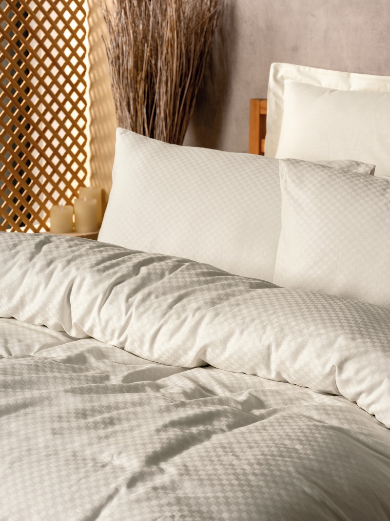 ست کاوری کرم کتان باکس