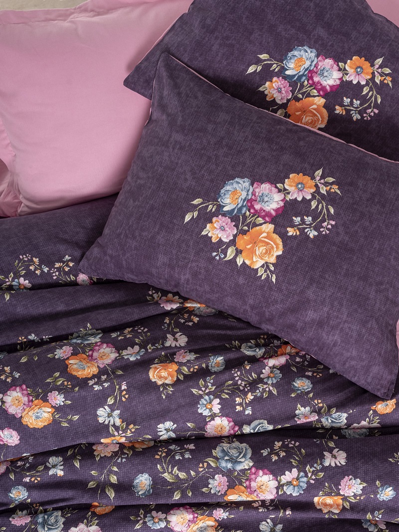 ست کاوری صورتی کتان باکس