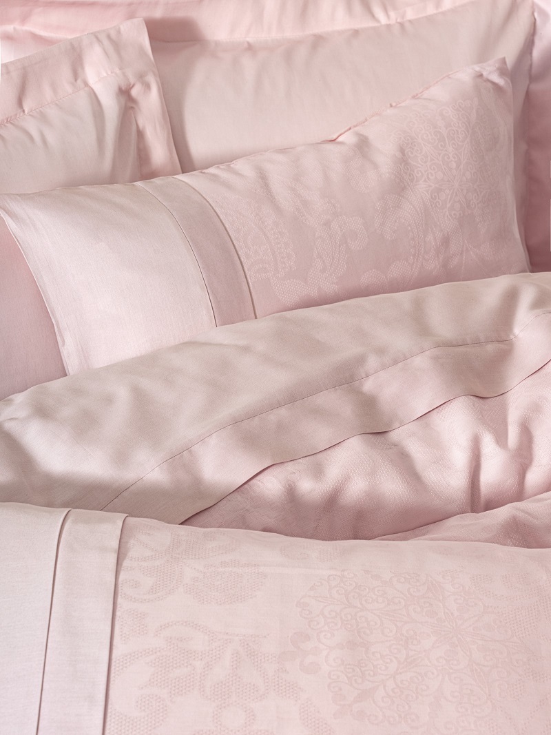 ست کاوری صورتی کتان باکس