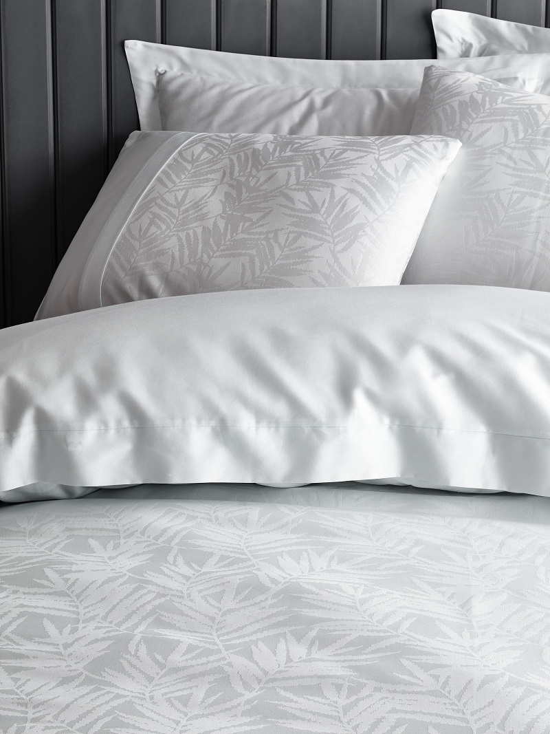 ست کاوری آبی یخی کتان باکس