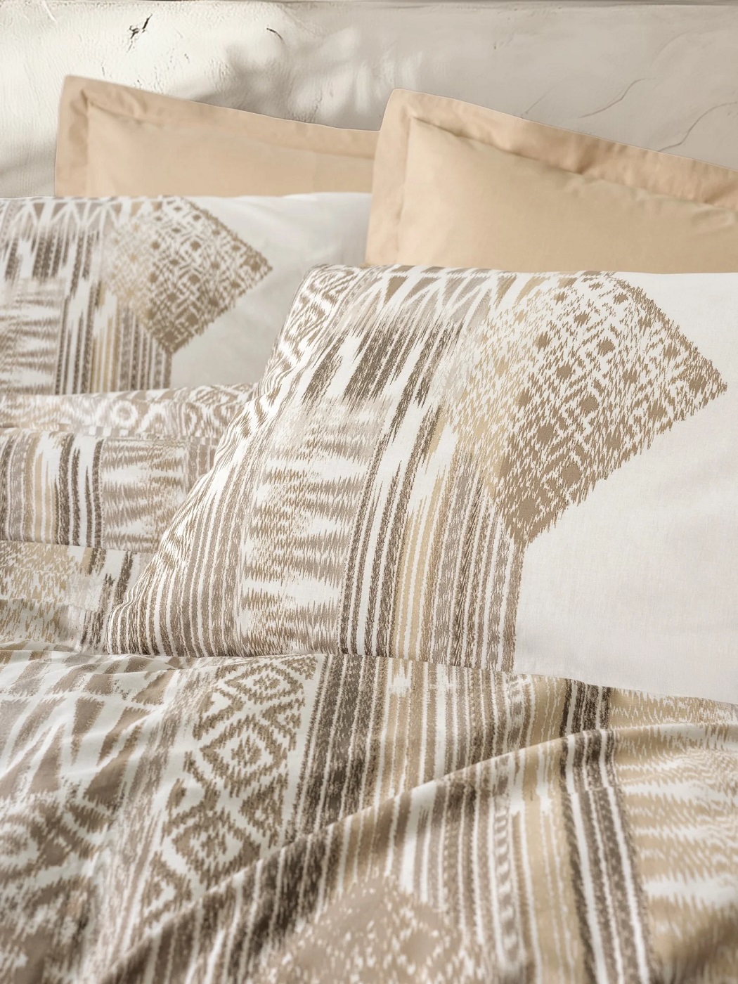 ست کاوری بژ اتنیک کتان باکس