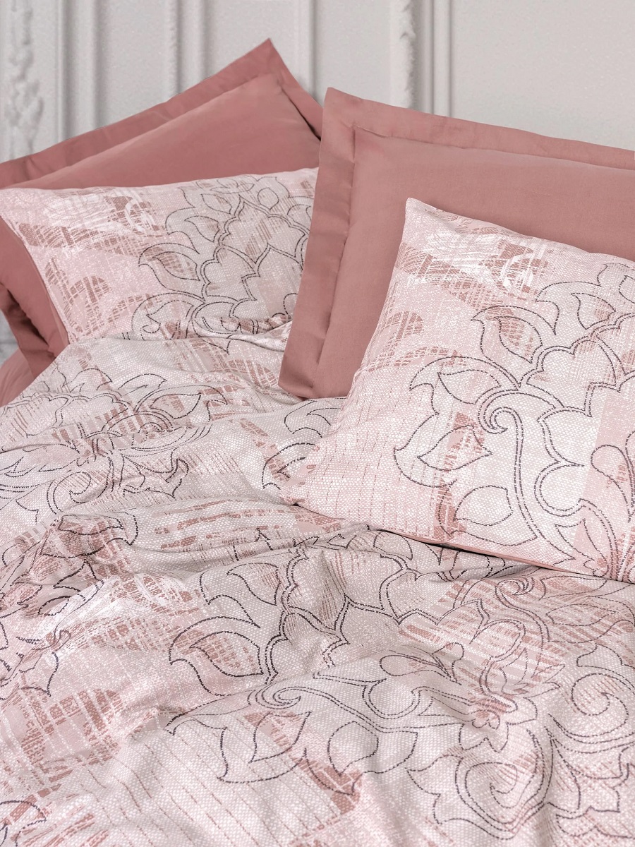 ست کاوری صورتی کتان باکس