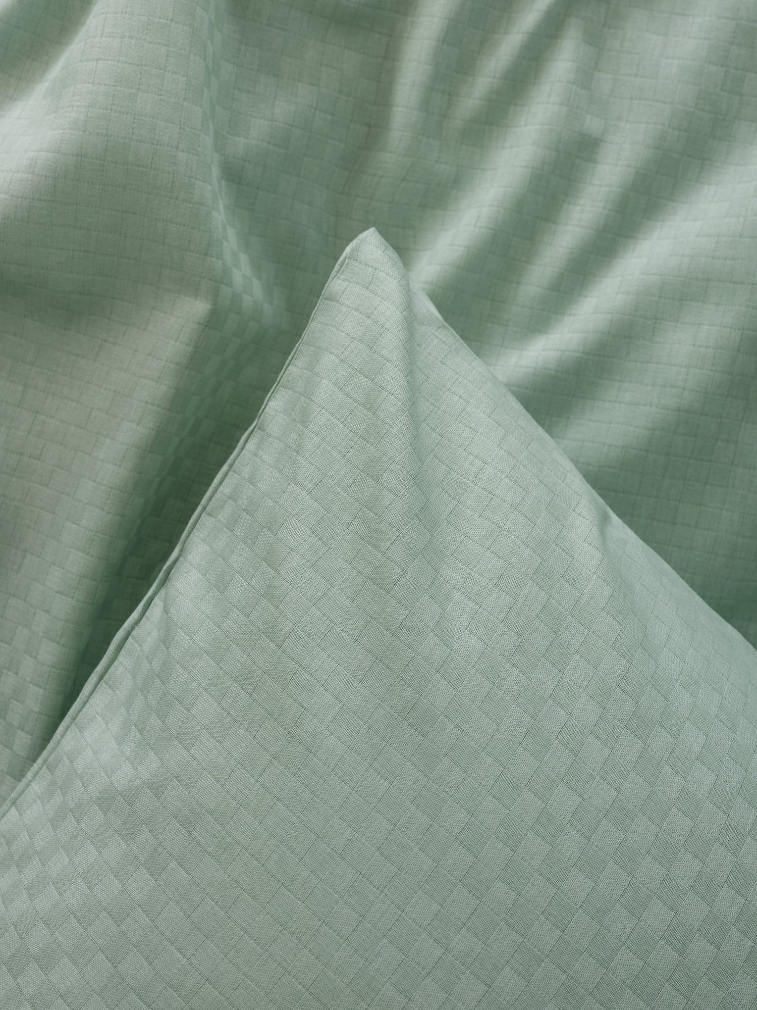 ست کاوری سبز آبی کتان باکس