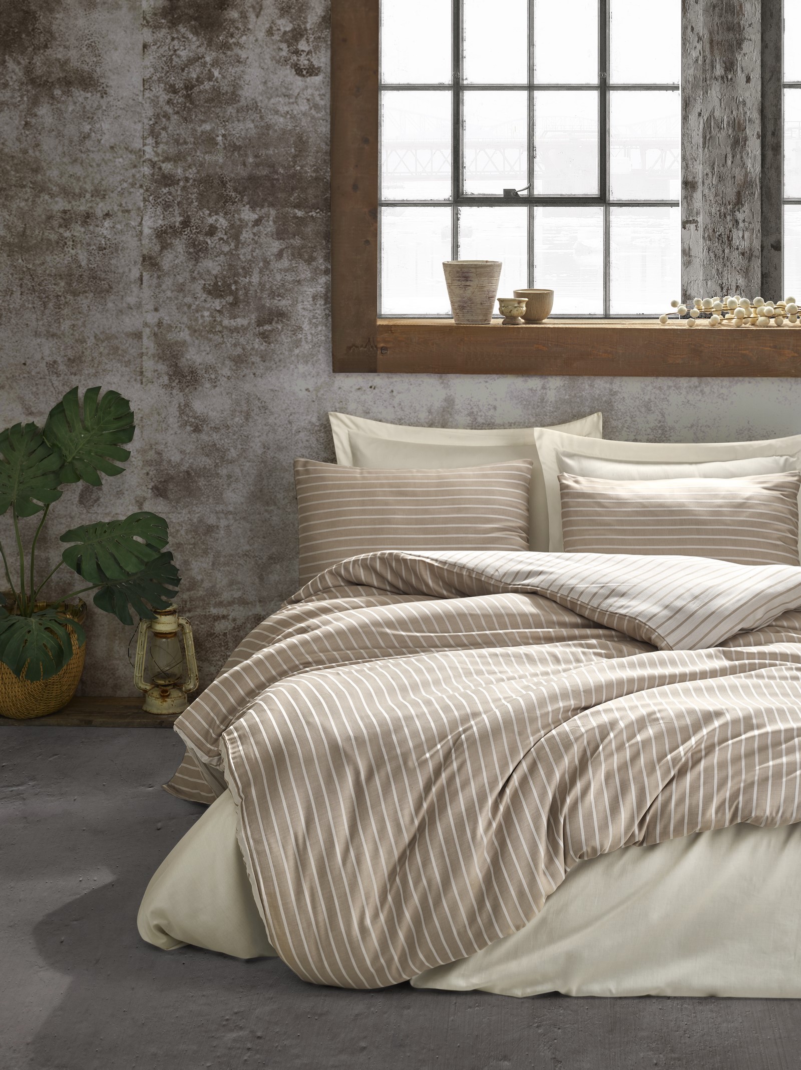 ست کاوری Vizon Bambu Saten کتان باکس
